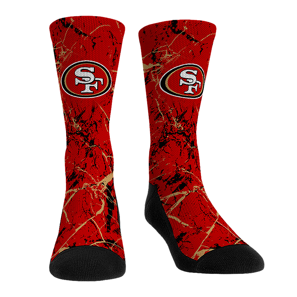 Rock 'Em Socks Rock 'Em Socks San Francisco 49ers - Cracked Marble — main product shot
