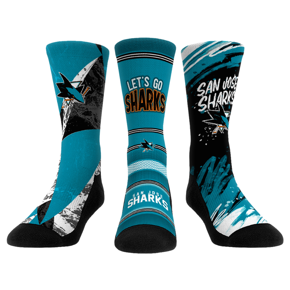 Rock 'Em Socks Rock 'Em Socks San Jose Sharks - Power Play 3-Pack — main product shot