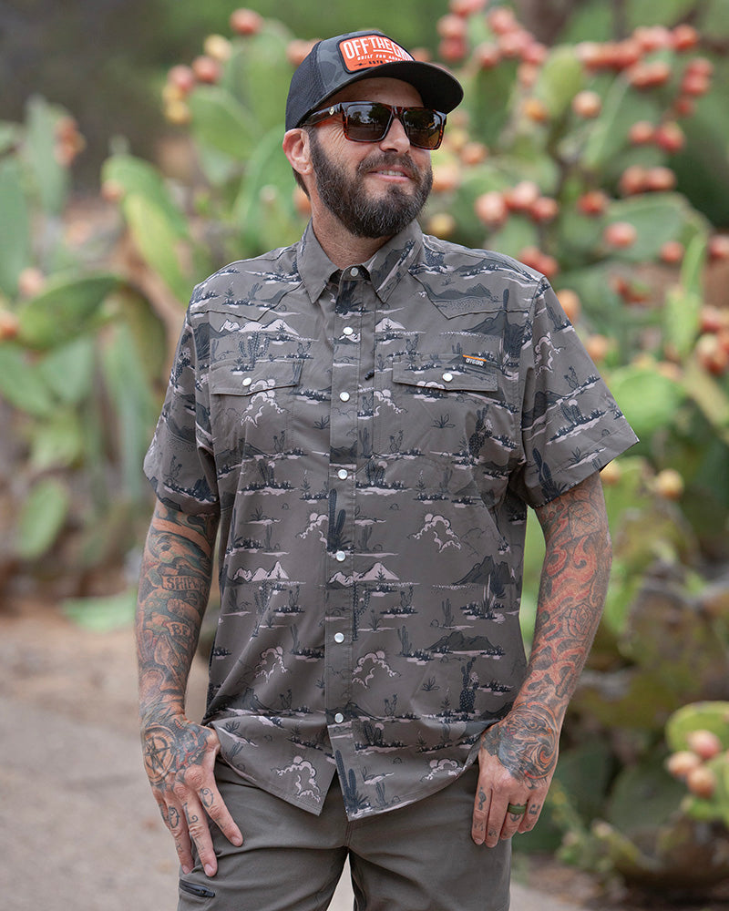 Off The Grid Surplus San Saba SS Shirt - Deadwood — detail close-up