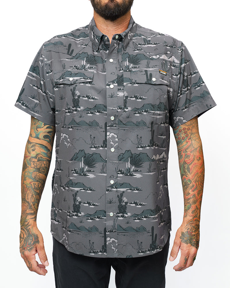Off The Grid Surplus San Saba SS Shirt - Castlerock — lifestyle context