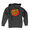 Santa Cruz Classic Dot Pullover Hooded Youth Sweatshirt - Charcoal Heather by Skates USA