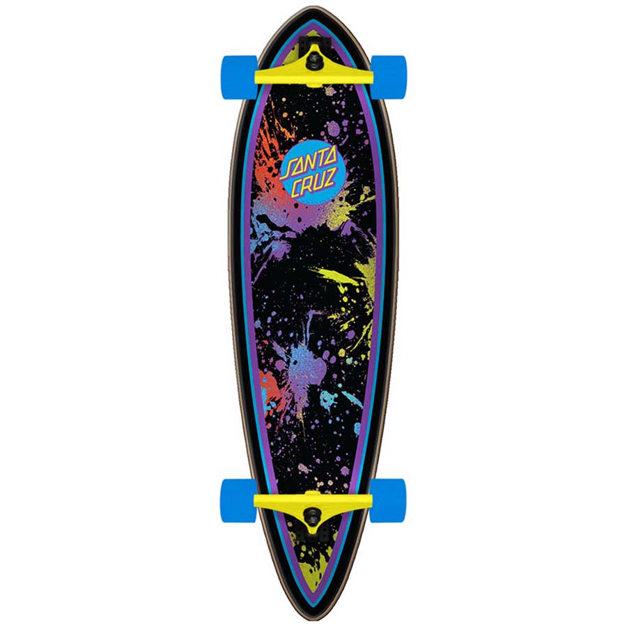 Santa Cruz Dot Splatter Pintail Longboard Complete - 9.2" by Skates USA