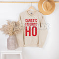 Pasimax Santa's Favorite Ho Vintage Christmas Sweatshirt | Retro Pinup Style Holiday Jumper | Naughty & Nice Xmas Gift — main