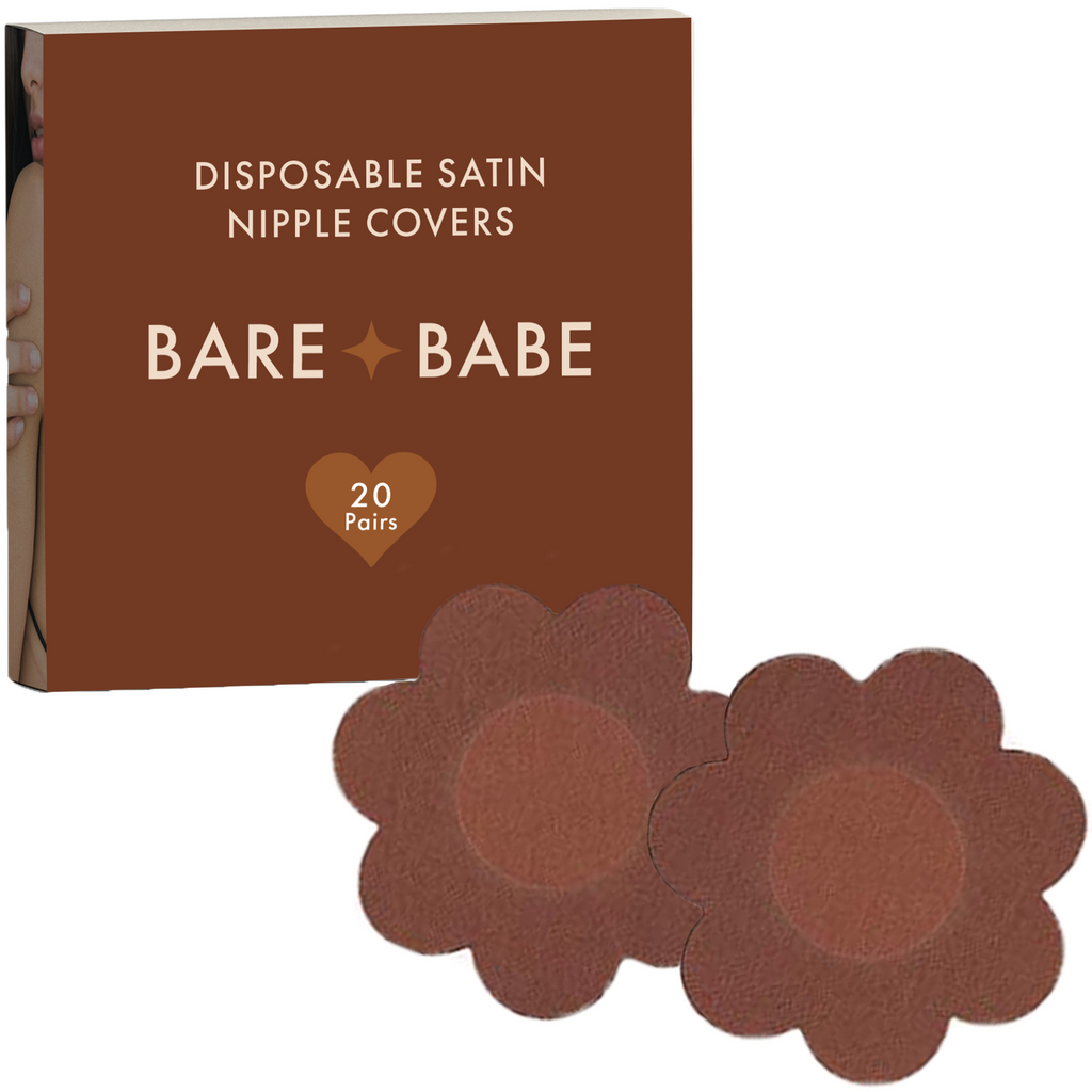 Bare Babe Satin Nipple Pasties - 40 Pack — texture detail