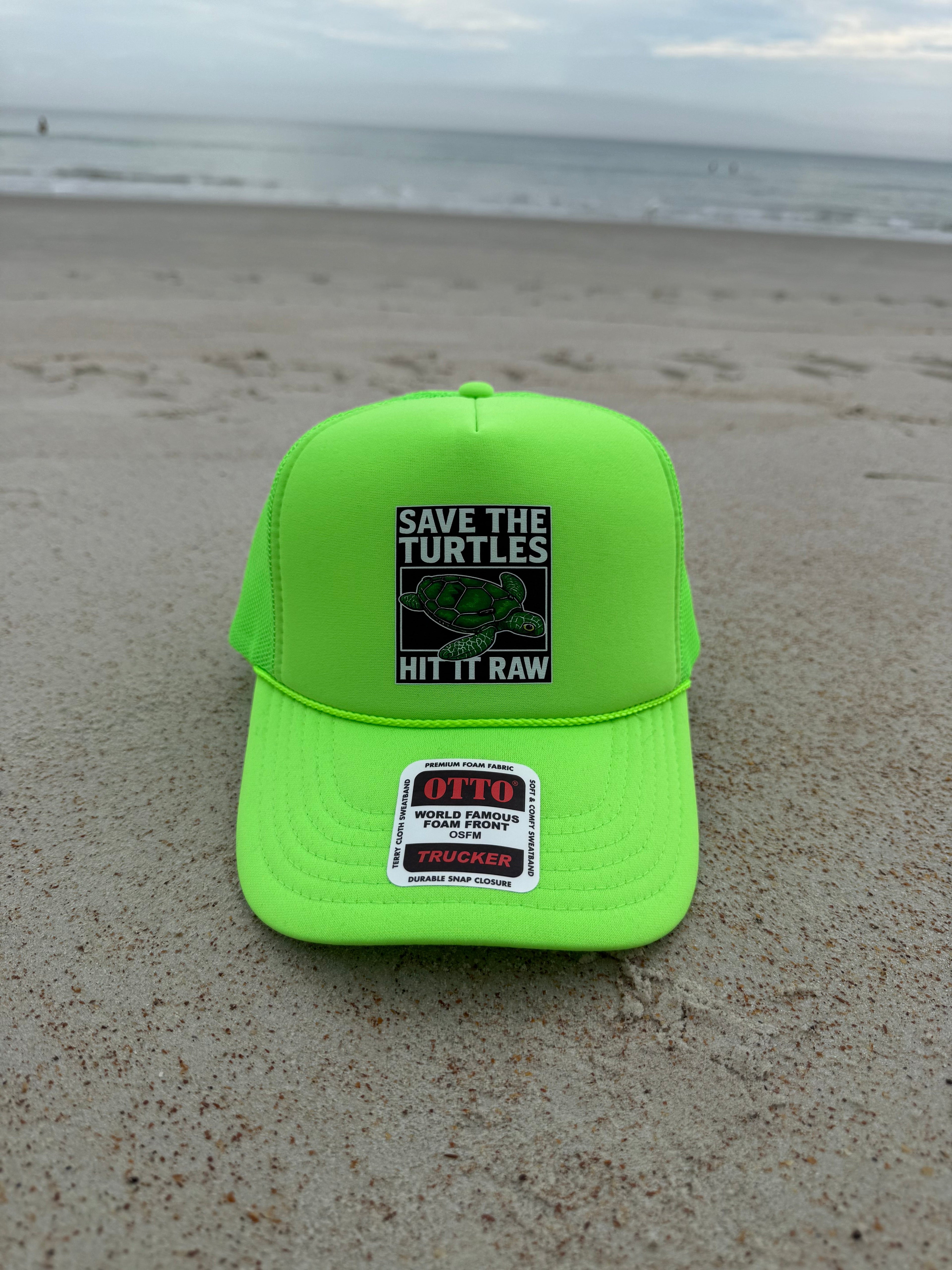 Luckless Outfitters Save The Turtles Trucker Hat — packaging