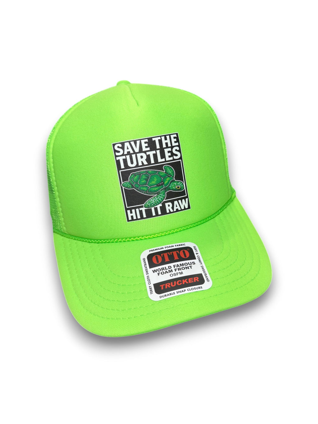 Luckless Outfitters Save The Turtles Trucker Hat — main product shot