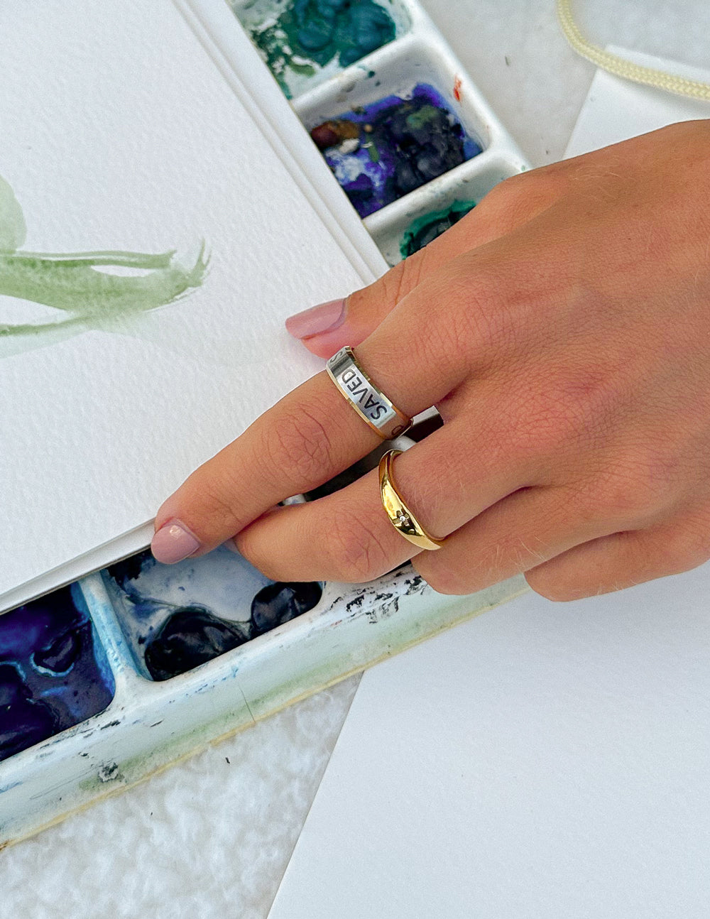 Elevated Faith Saved Ring — lifestyle context