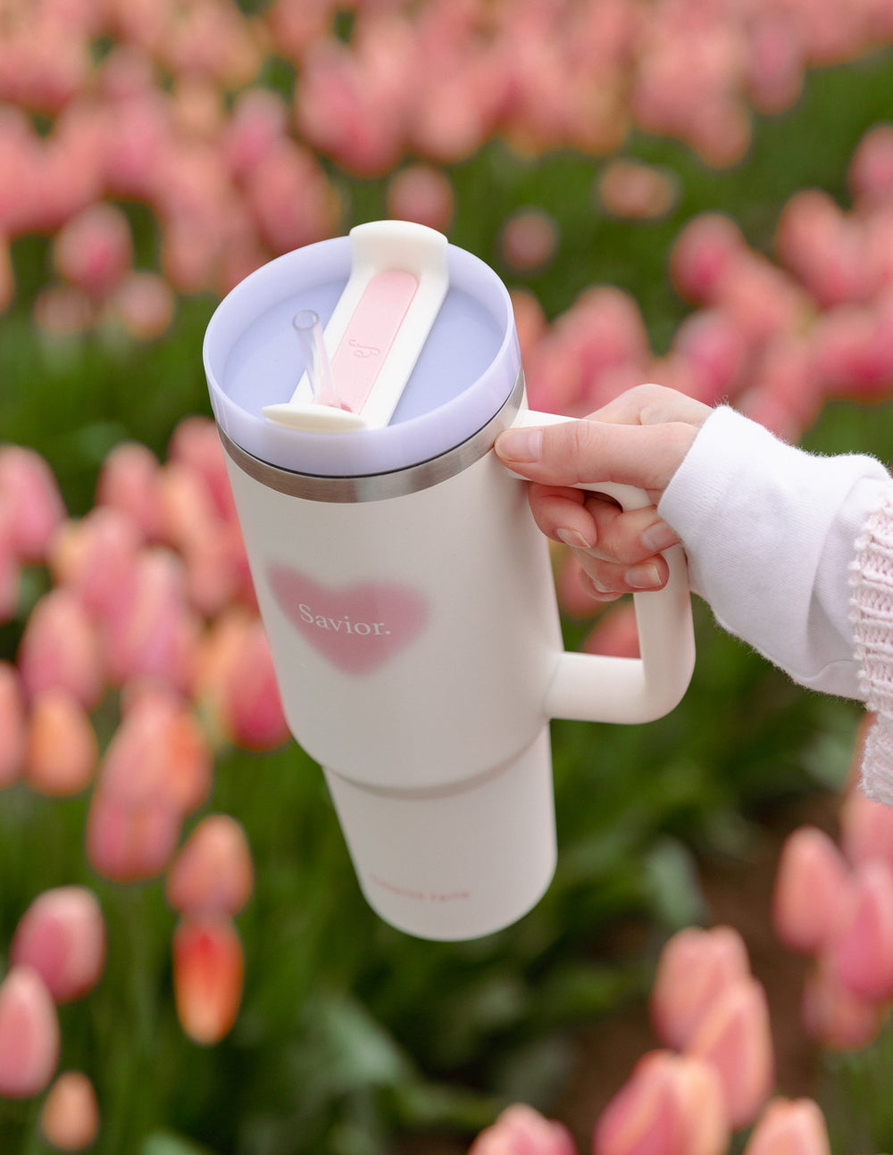 Elevated Faith Savior 40 oz Tumbler — lifestyle context