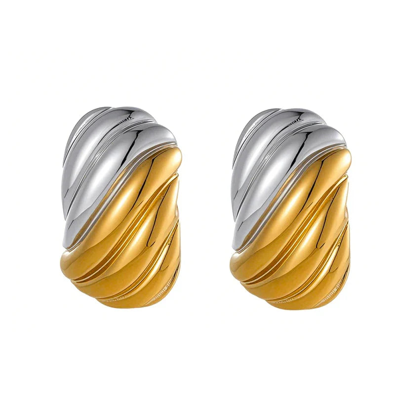 SORI STYLE Hypoallergenic Geometric Stud Earrings for Women — flat-lay composition