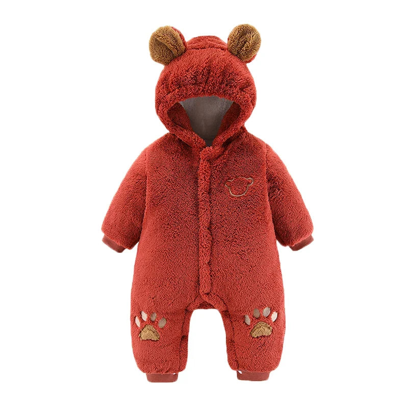 SORI STYLE Winter Hooded Baby Romper with Cute Ears — comparison shot