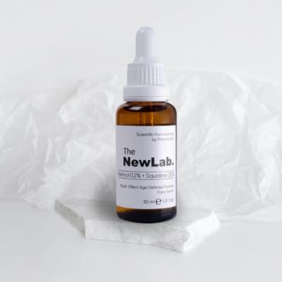 The NewLab Anti-Aging Face Serum: Retinol, Squalene, Jojoba Oil - Wrinkle Reduction, Deep Moisturization, Vegan, Cruelty-Free - 30ml