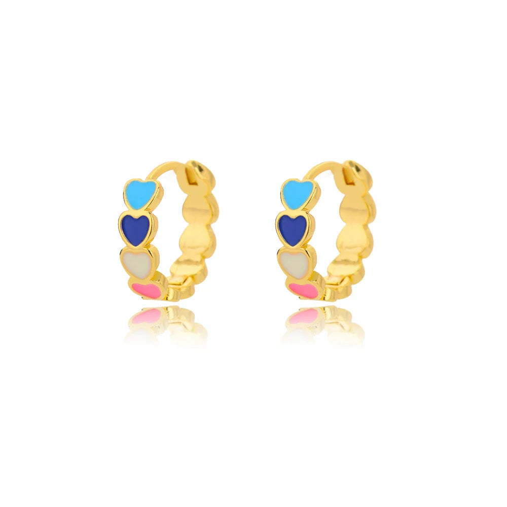 SORI STYLE Minimalist Star Hoop Earrings for Everyday Elegance — in-use photo