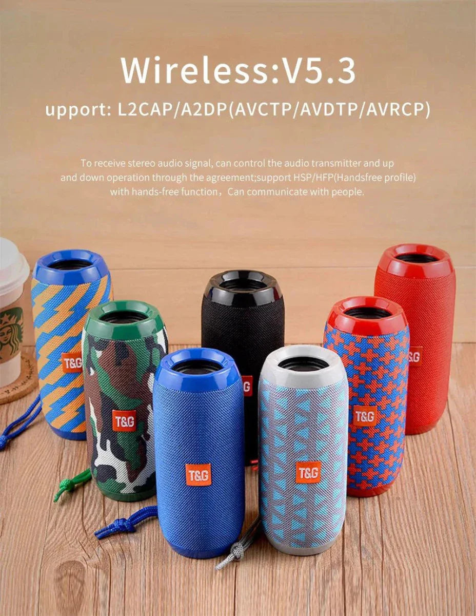 TG117 Bluetooth Speaker - Portable Waterproof TWS Outdoor Speaker