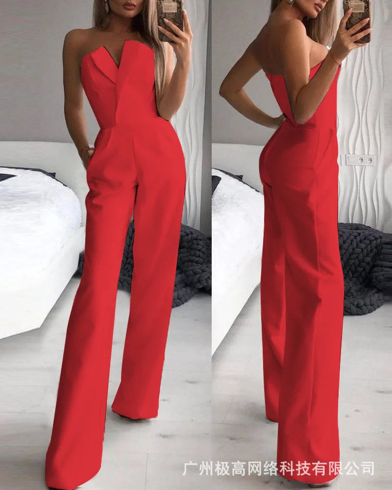 Envy NYC Envy NYC Wide Leg Strapless Jumpsuit — product category context