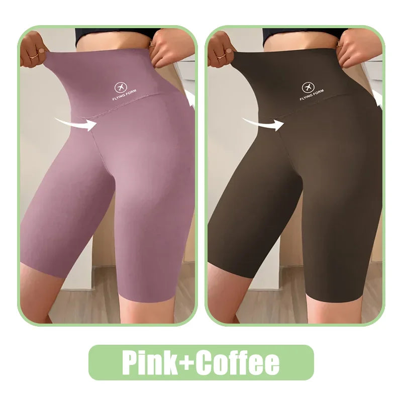 Perfecsy M-XL Women Shorts Sports Shorts For Women New Cycling Jogging Fitness High Waist Push Up Gym shorts Leggings Yoga Cl