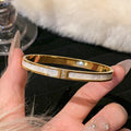 Envy NYC Envy NYC Designer 18K Titanium Steel Bracelet — detail shot 8