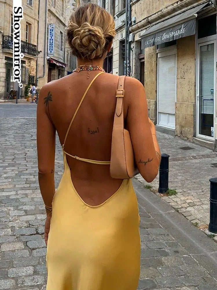 Envy NYC Envy NYC Satin Backless Maxi Dress — product category context
