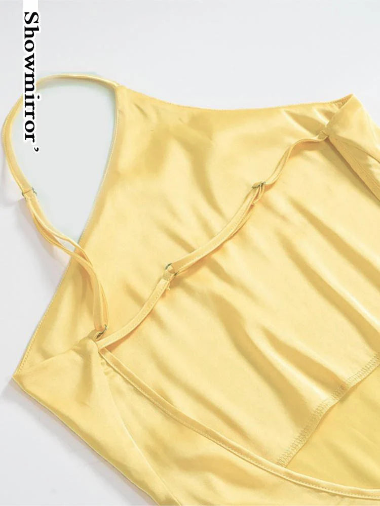 Envy NYC Envy NYC Satin Backless Maxi Dress — detail shot 6