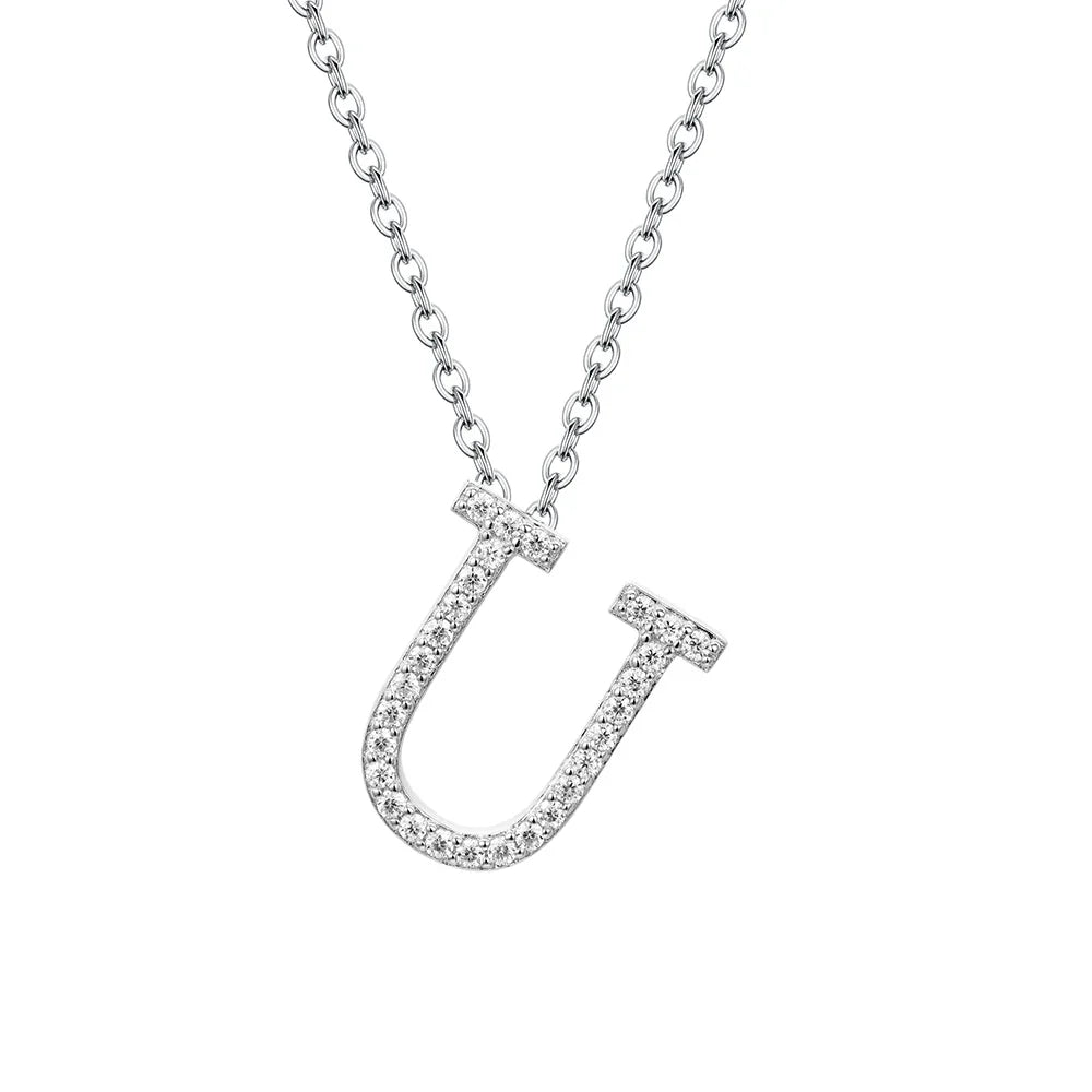SORI STYLE VVS1 D Moissanite Letters Pendant Necklace for Women — flat-lay composition