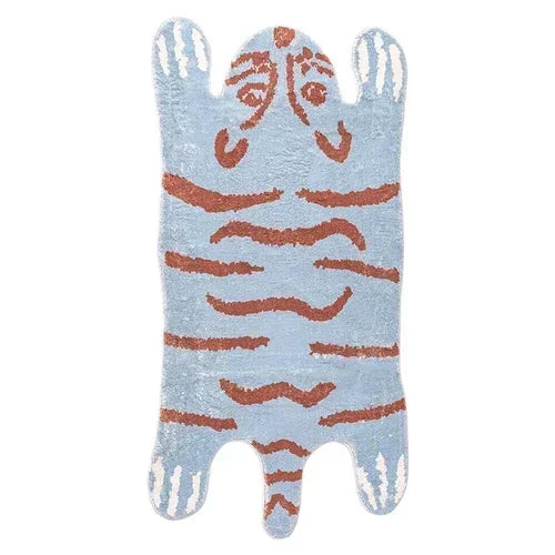 Perfecsy VIKAMA Cartoon Leopard Carpet For Cooling And Warmth, Home Decoration, Bedroom Plush Floor Mat, Living Room Rest Are