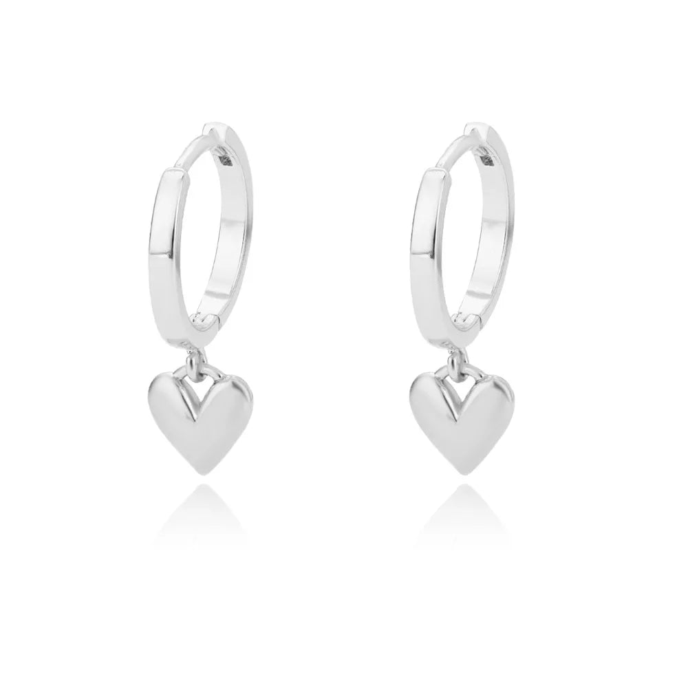 SORI STYLE Minimalist Star Hoop Earrings for Everyday Elegance — product on model