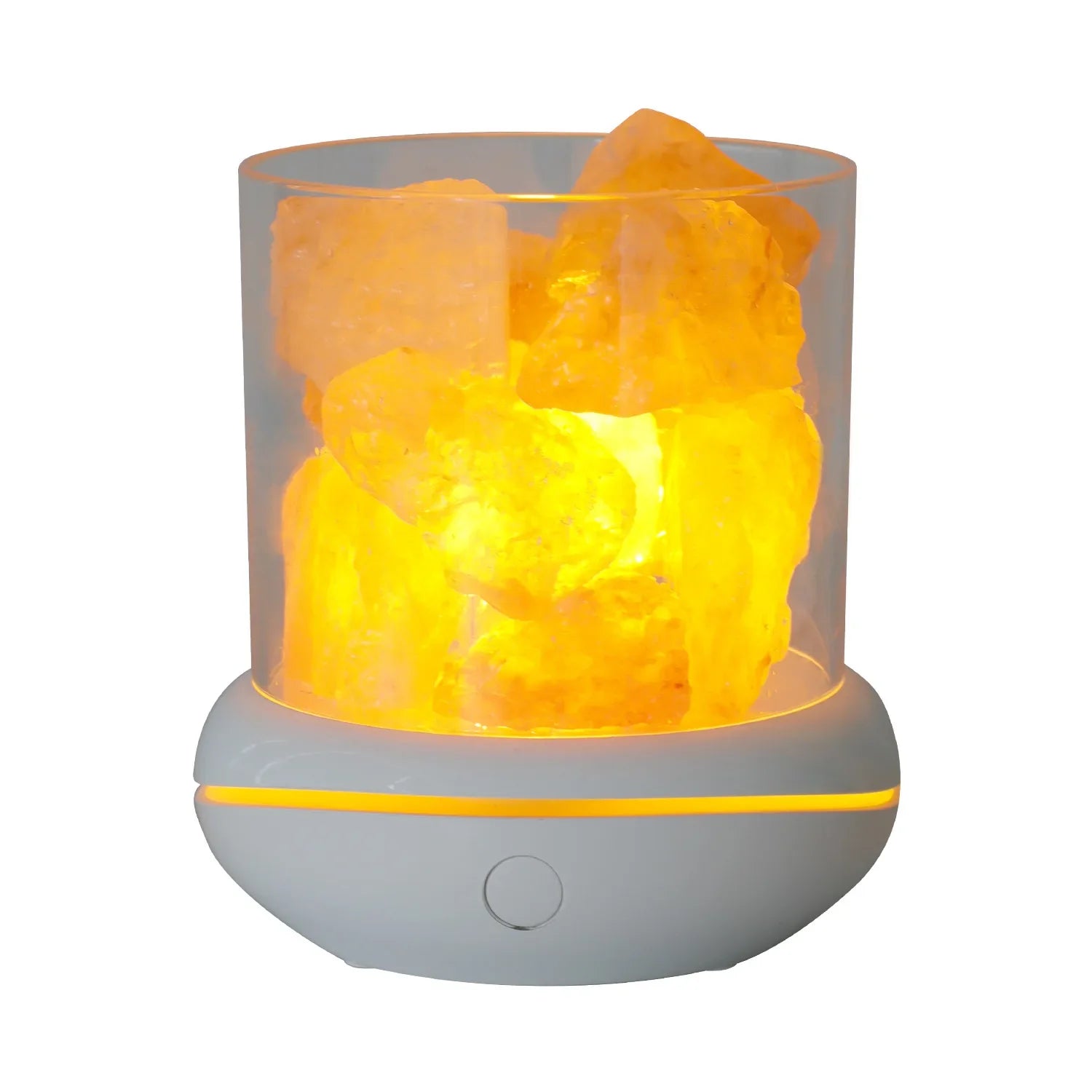 Perfecsy Aroma lamps Natural Himalayan Salt Lamp USB Pink Salt Rocks Lamp Multi-Color Romantic Night Light for Original Birth