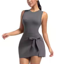 Cloud Hide Women's Tennis Skort Dress with Built-In Shorts