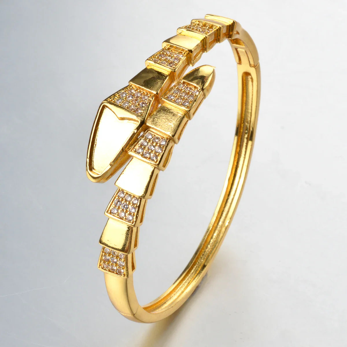 Envy NYC Envy NYC Snake CZ Zircon Bangle Bracelet — product category context