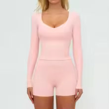 Women's Yoga Set 2 Piece Tracksuit Long Sleeve Sportswear