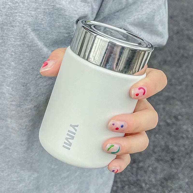 230ml Mini Stainless Steel 316 Thermos Mug Fashion Portable Pocket Vacuum Flask Coffee Tea Thermal Water Bottle Tumbler — view 7