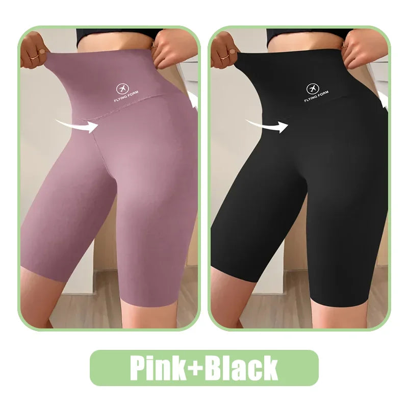 Perfecsy M-XL Women Shorts Sports Shorts For Women New Cycling Jogging Fitness High Waist Push Up Gym shorts Leggings Yoga Cl
