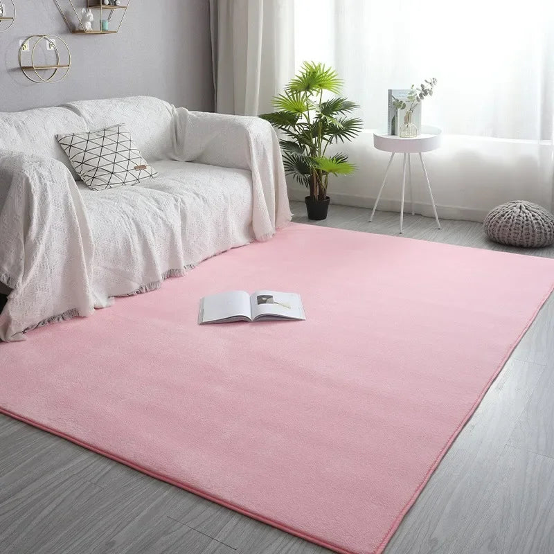 Perfecsy VIKAMA Coral rugs, non-slip low ammunition bedroom living room floor heating in children's room dorm, home decor, el