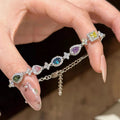 MyClosetAid Colorful Rhinestone Bracelet — in-use photo