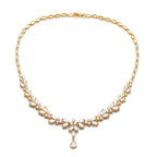 Envy NYC Brilliant Zirconia Leaf Necklace, Earrings & Bracelet Set — detail shot 9