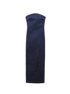 Envy NYC Envy NYC Denim Strapless Stretch Dress — construction detail
