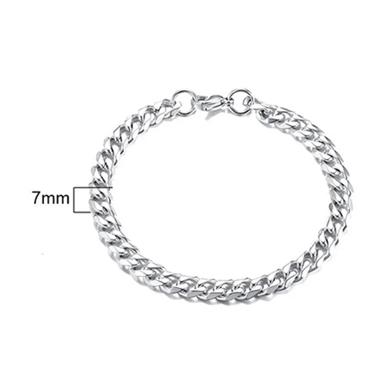 SORI STYLE Chain Bangle Bracelet — size reference
