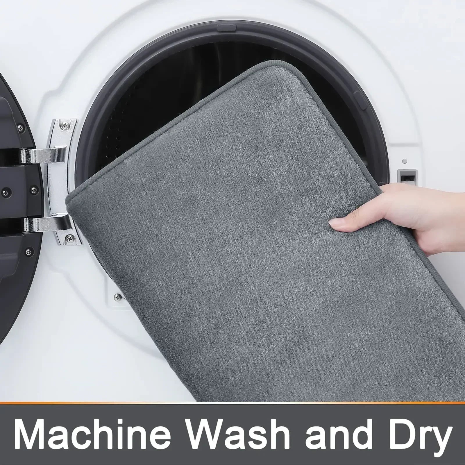 Perfecsy VIKAMA Bathroom Water-absorbent Floor Mats Bathroom Doorway Quick-drying Anti-fall Non-slip Foot Mats Restroom Mats 