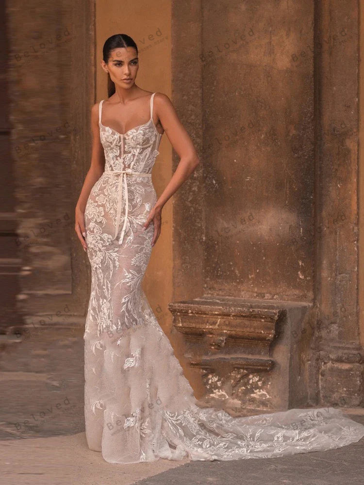 Envy NYC Envy NYC Vintage Lace Backless Bridal Gown — product category context