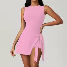Cloud Hide Women's Tennis Skort Dress with Built-In Shorts