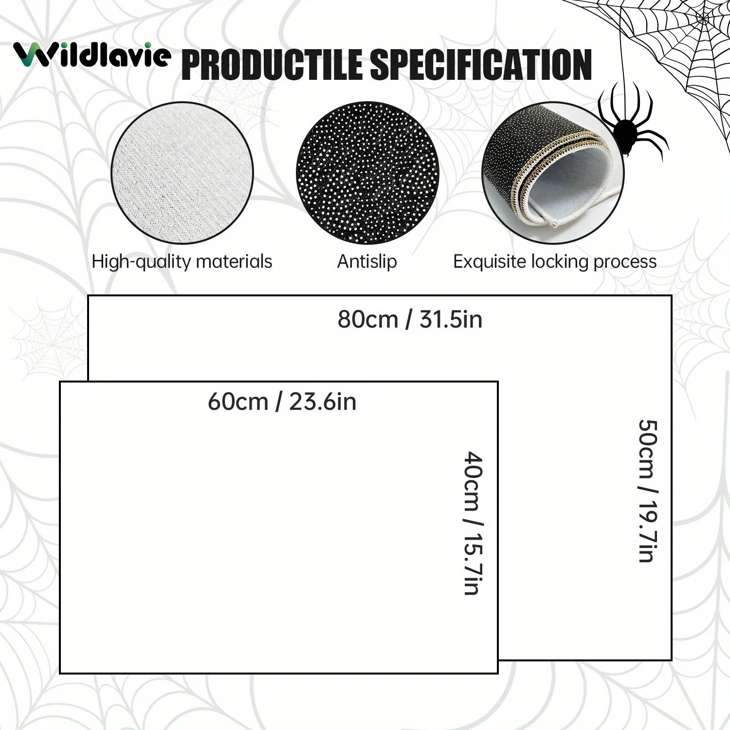 Perfecsy VIKAMA Welcome Mat Gray Outdoor Carpet Black Cat Carpet Crystal Velvet Non-Slip Mat Rug For Bedroom Living Room Carp
