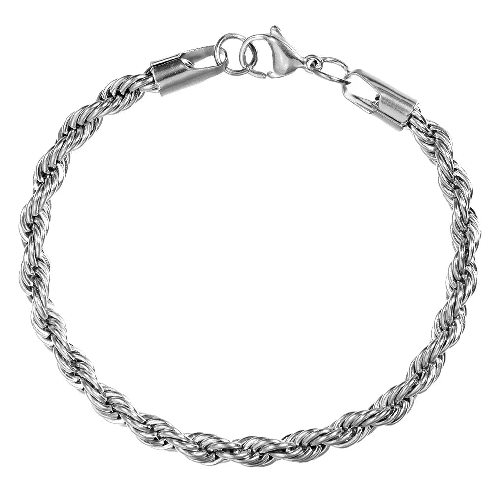 SORI STYLE 14MM Cuban Link Chain Bracelet — fabric or material detail