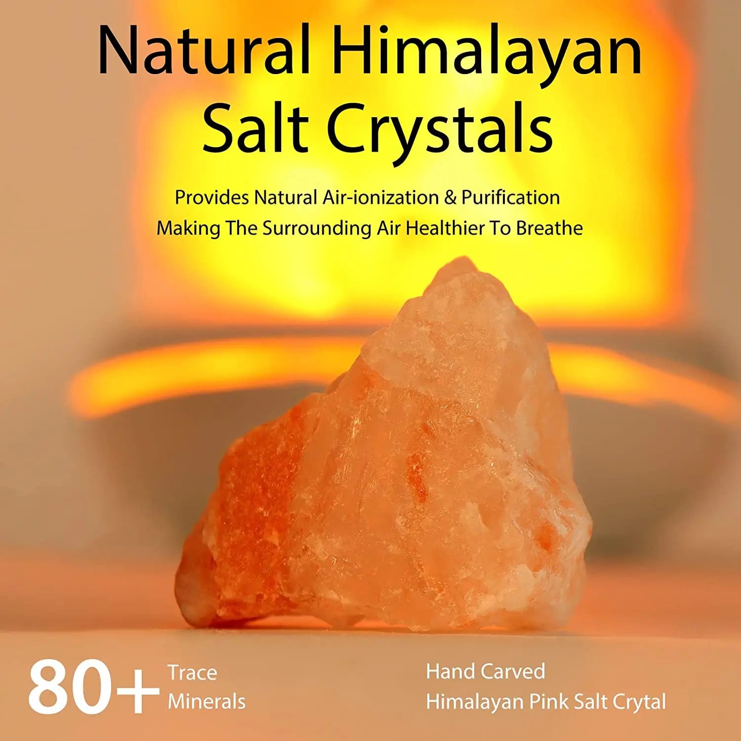 Perfecsy Aroma lamps Natural Himalayan Salt Lamp USB Pink Salt Rocks Lamp Multi-Color Romantic Night Light for Original Birth