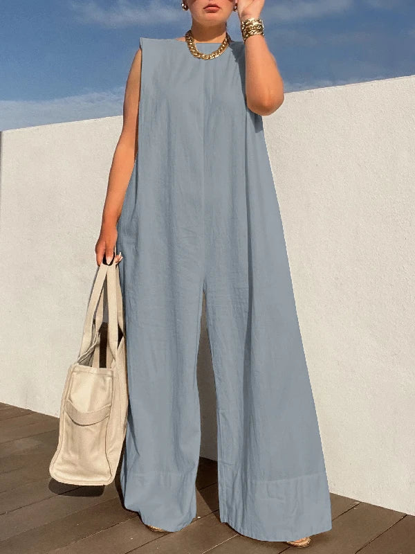 Envy NYC Envy NYC Sleeveless Wide Leg Fitness Jumpsuit — comparison shot