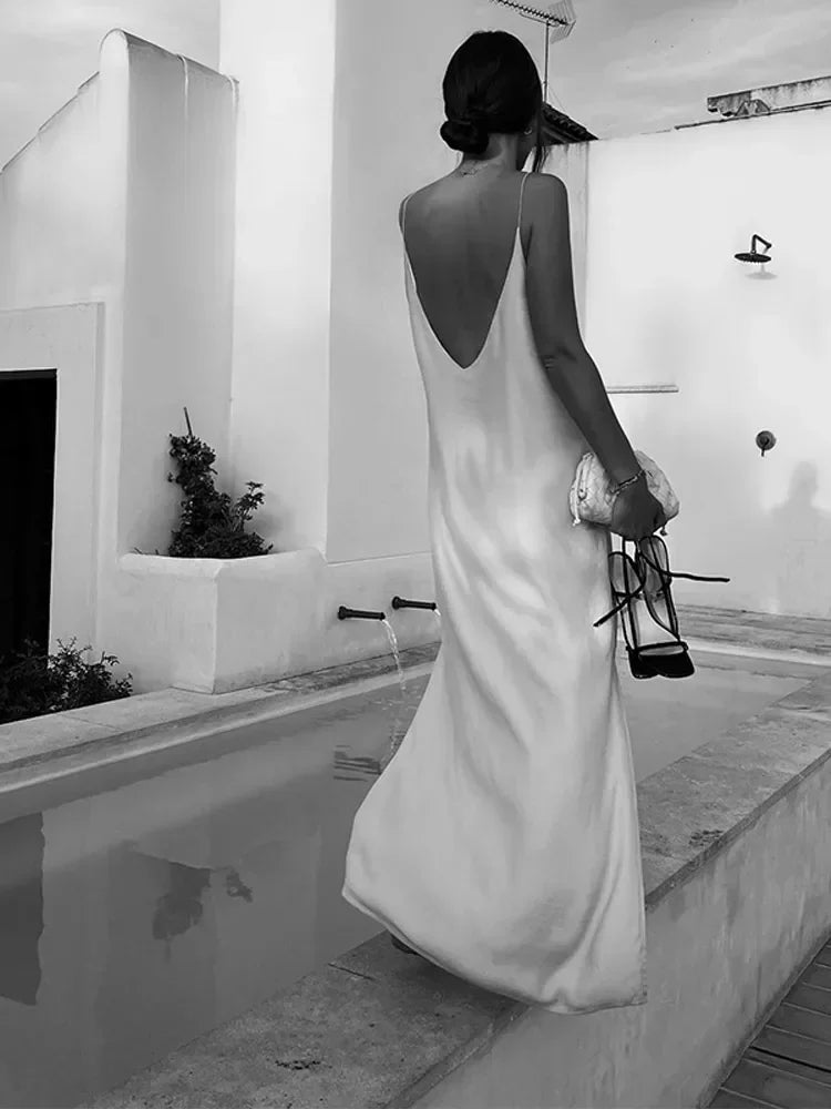 Envy NYC Envy NYC Sunset Seeker White Maxi Dress — detail shot 6