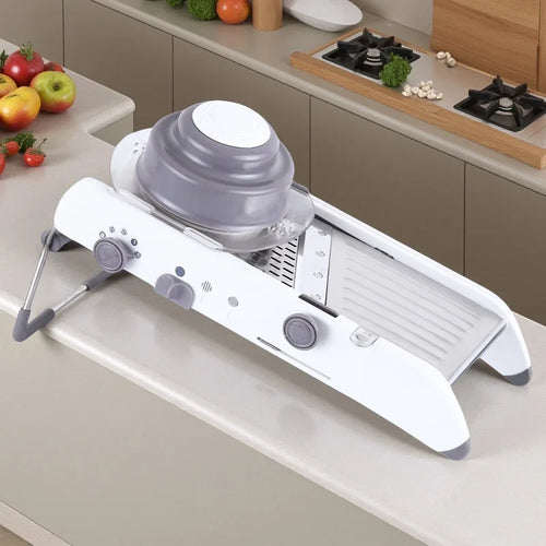 Adjustable Stainless Steel Mandoline Slicer, Vegetable Julienner, Grater, Onion, Potato, Cutter, 18 Types