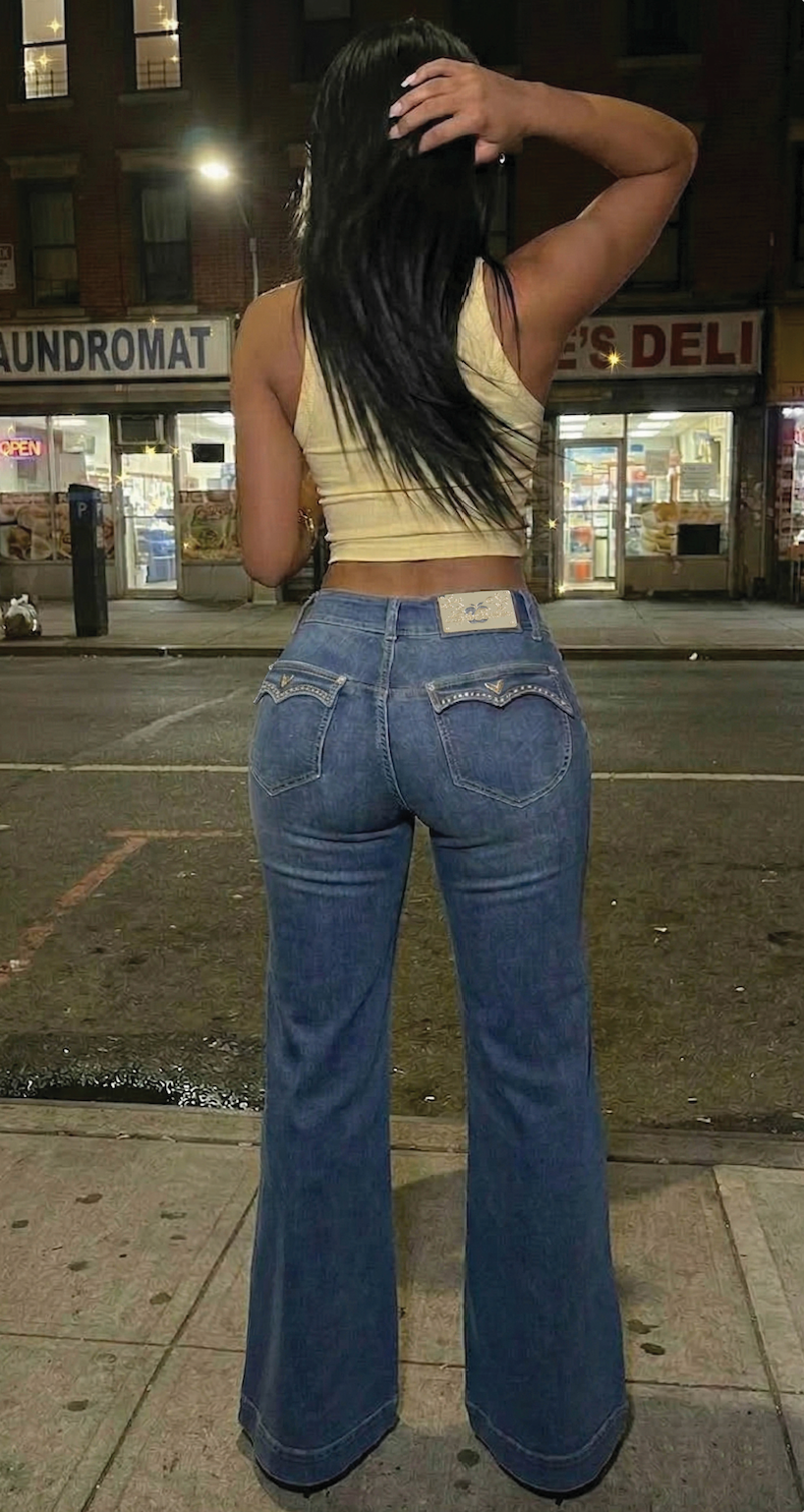 Apple Bottom Jeans Forbidden Fit Wide Leg Jean - Savage Wash — alternate view