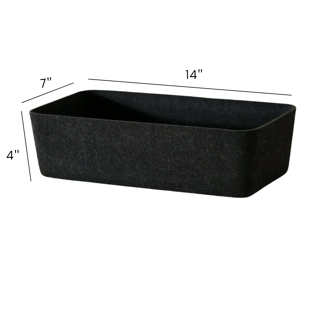 The Sculpted Bin - Long with Lid | Set of 3 – SortJoy, view 10