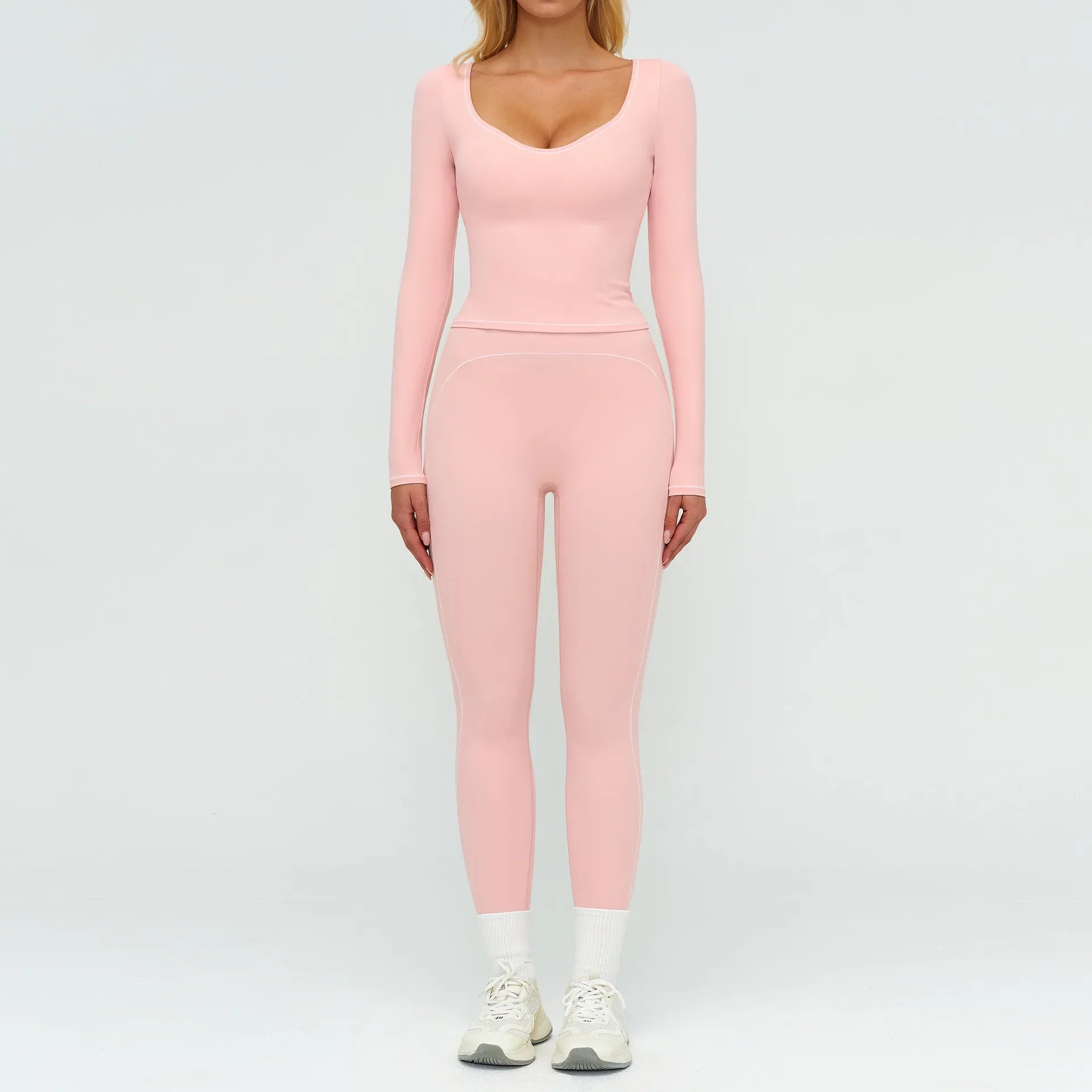 Women's Yoga Set 2 Piece Tracksuit Long Sleeve Sportswear
