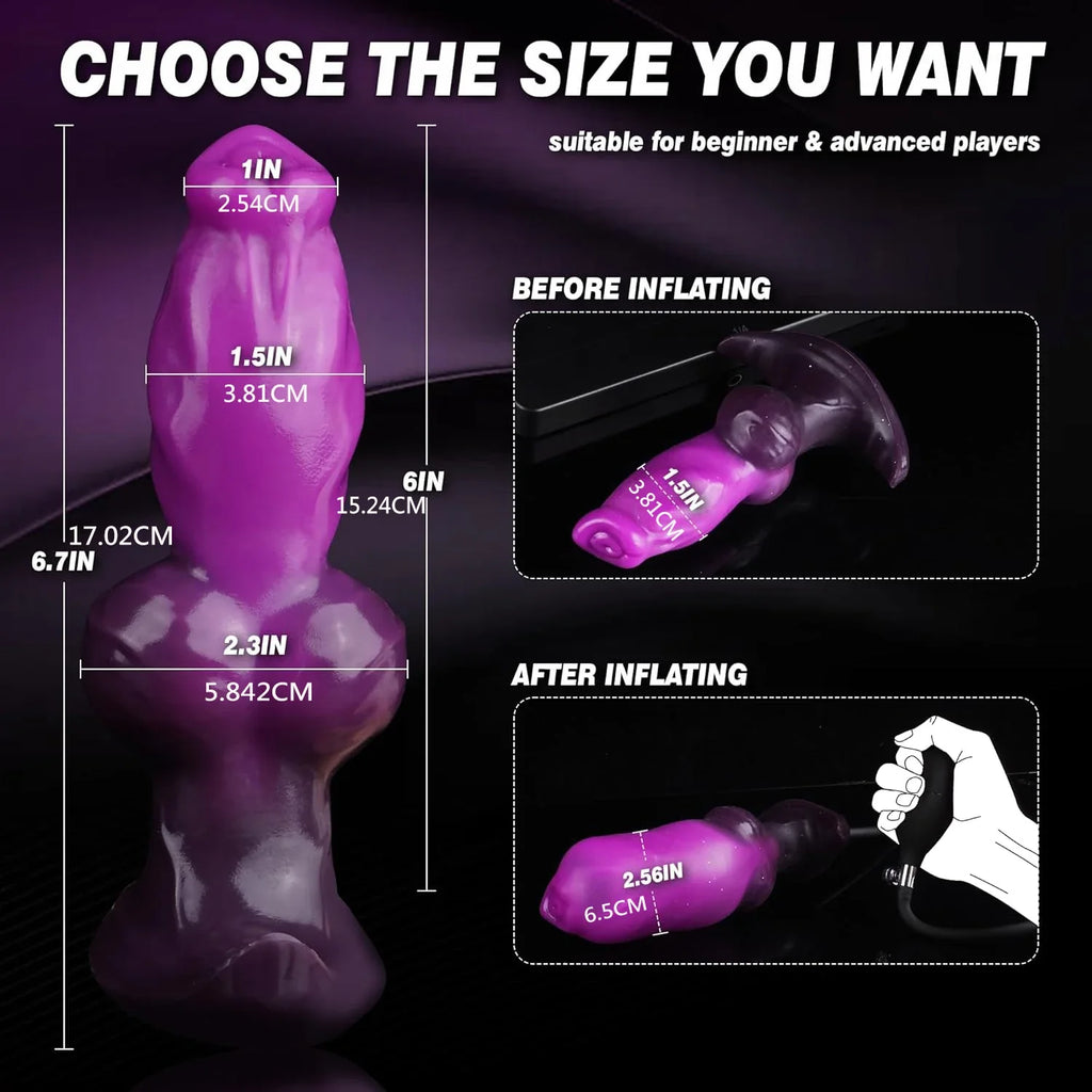 Canine Squirting Dildo – Liquid Silicone