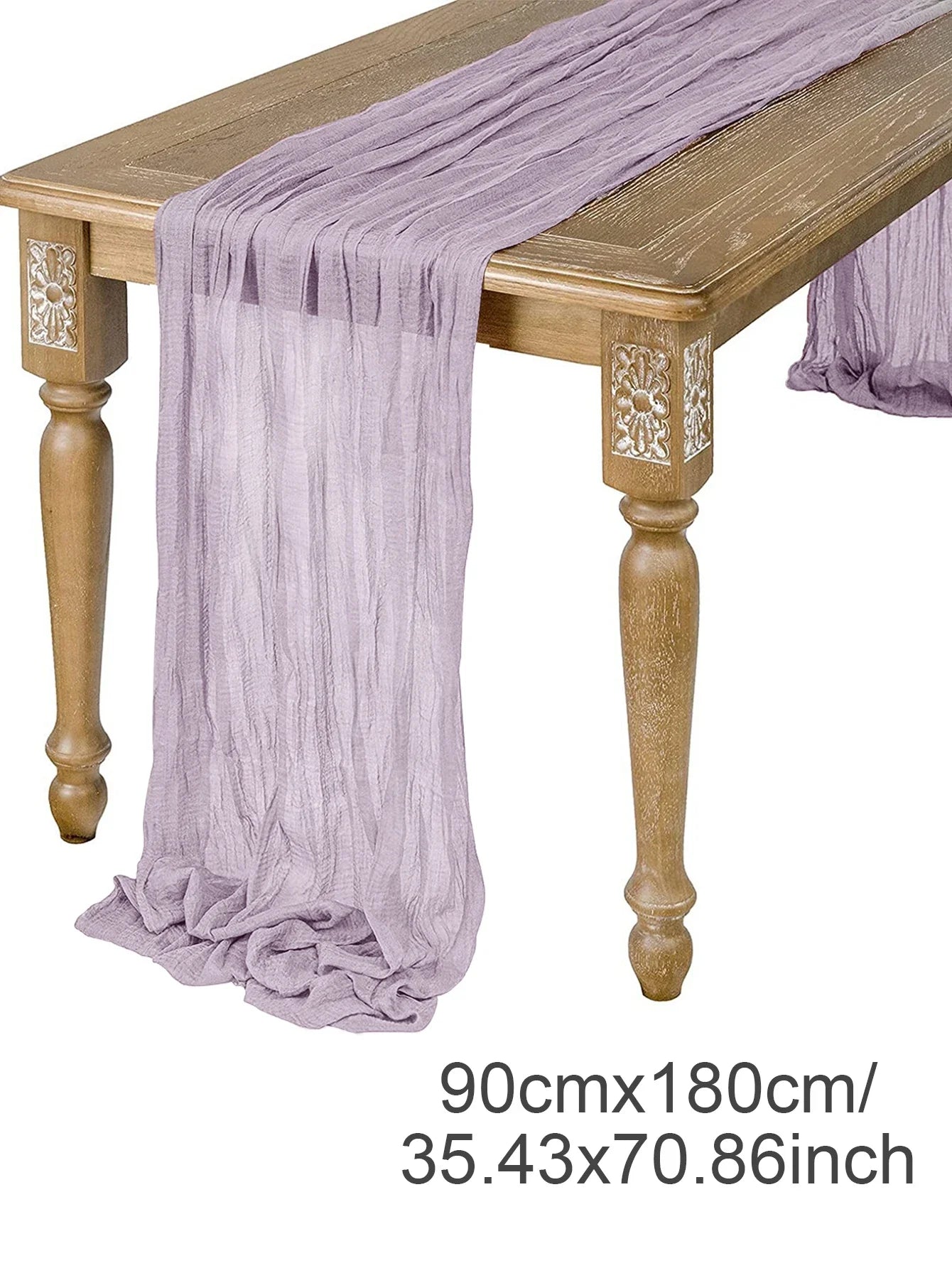 Perfecsy Semi-Sheer Gauze Table Runner Sage Cheesecloth Table Setting Dining Vintage Wedding Party Christmas Banquets Arches 